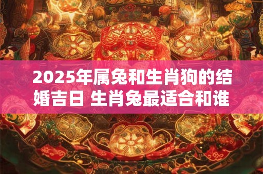 2025年属兔和生肖狗的结婚吉日 生肖兔最适合和谁在一起