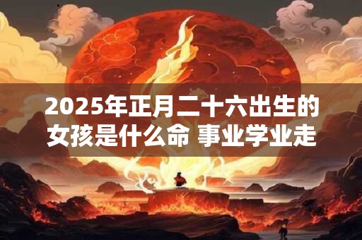 2025年正月二十六出生的女孩是什么命 事业学业走向巅峰