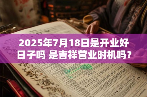 2025年7月18日是开业好日子吗 是吉祥营业时机吗？