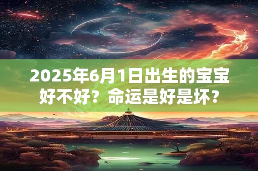 2025年6月1日出生的宝宝好不好？命运是好是坏？