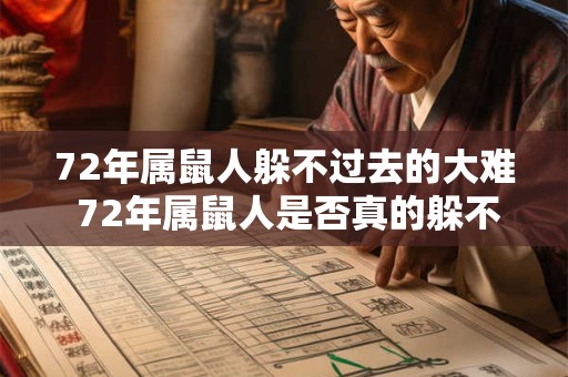 72年属鼠人躲不过去的大难 72年属鼠人是否真的躲不过大难 72年属鼠人躲不过去的大难 72年属鼠人是否真的躲不过大难