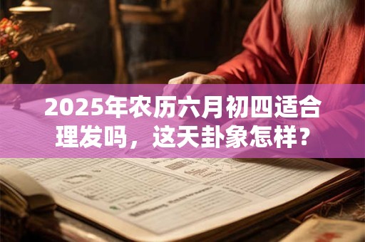2025年农历六月初四适合理发吗,这天卦象怎样? 2025年农历六月初四适合理发吗,这天卦象怎样?