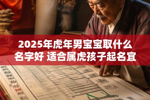 2025年虎年男宝宝取什么名字好 适合属虎孩子起名宜用字