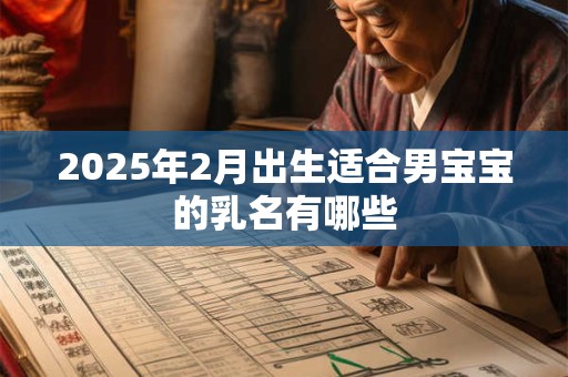 2025年2月出生适合男宝宝的乳名有哪些