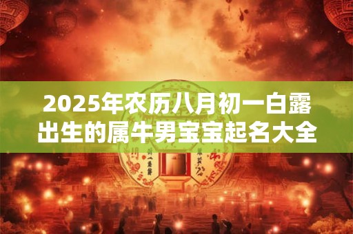 2025年农历八月初一白露出生的属牛男宝宝起名大全,取什么名字好
