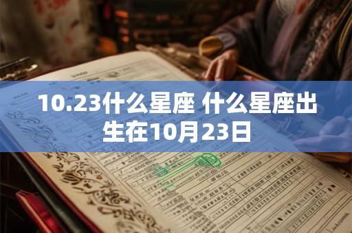 10.23什么星座 什么星座出生在10月23日