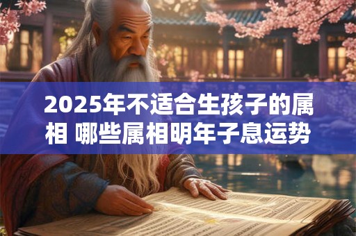 2025年不适合生孩子的属相 哪些属相明年子息运势惨淡