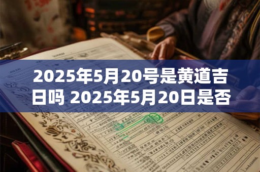 2025年5月20号是黄道吉日吗 2025年5月20日是否为黄道吉日