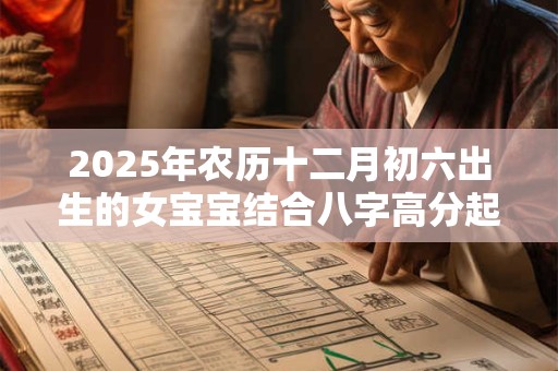 2025年农历十二月初六出生的女宝宝结合八字高分起名