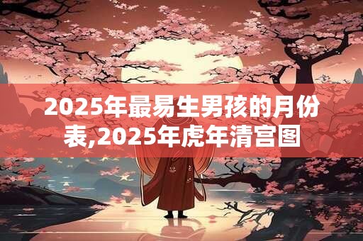 2025年最易生男孩的月份表,2025年虎年清宫图