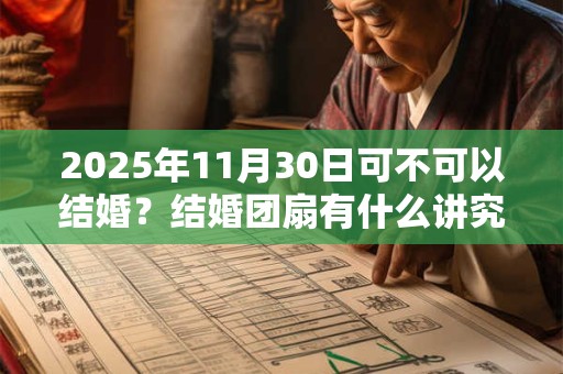 2025年11月30日可不可以结婚？结婚团扇有什么讲究吗？