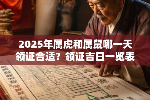 2025年属虎和属鼠哪一天领证合适？领证吉日一览表