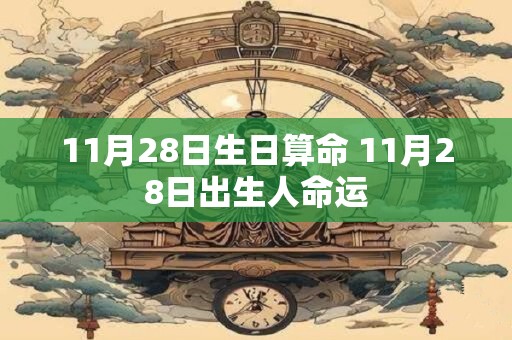 11月28日生日算命 11月28日出生人命运