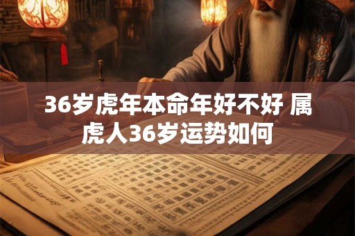 36岁虎年本命年好不好 属虎人36岁运势如何