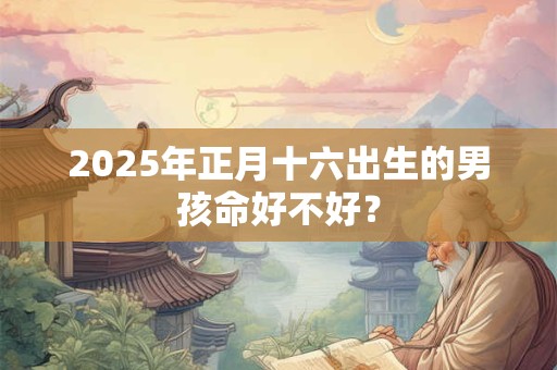 2025年正月十六出生的男孩命好不好？