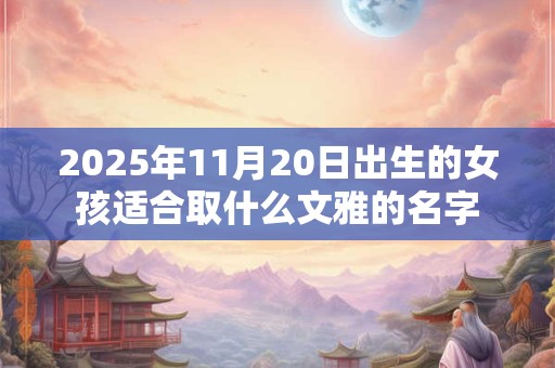 2025年11月20日出生的女孩适合取什么文雅的名字