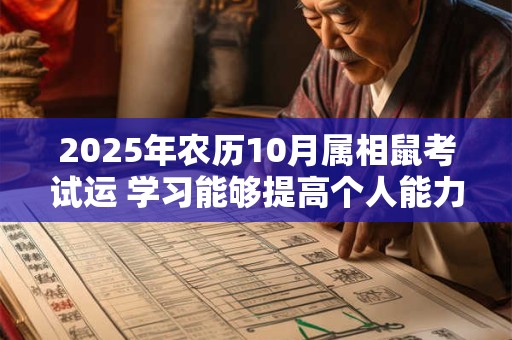 2025年农历10月属相鼠考试运 学习能够提高个人能力