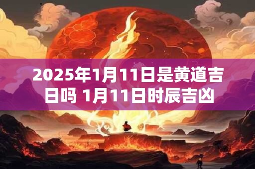 2025年1月11日是黄道吉日吗 1月11日时辰吉凶