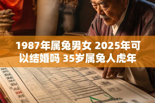 1987年属兔男女 2025年可以结婚吗 35岁属兔人虎年结婚要注意什么