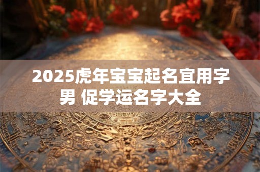2025虎年宝宝起名宜用字男 促学运名字大全