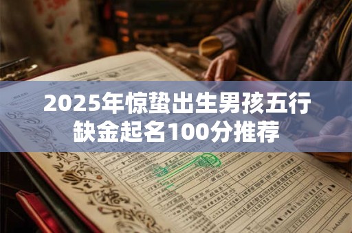 2026年惊蛰出生男孩五行缺金起名100分推荐