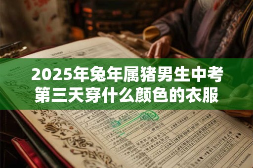 2025年兔年属猪男生中考第三天穿什么颜色的衣服
