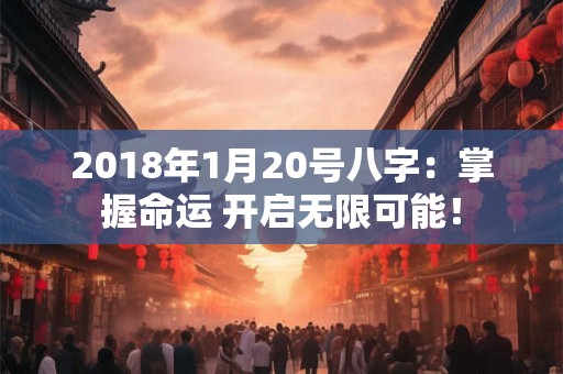 2018年1月20号八字：掌握命运 开启无限可能！