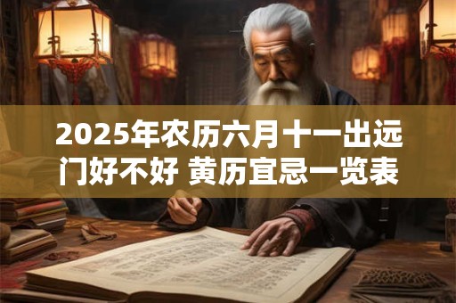 2025年农历六月十一出远门好不好 黄历宜忌一览表