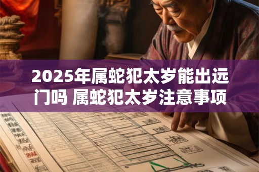 2025年属蛇犯太岁能出远门吗 属蛇犯太岁注意事项 2025年属蛇犯太岁能出远门吗 属蛇犯太岁注意事项