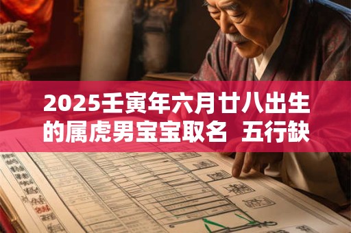2025壬寅年六月廿八出生的属虎男宝宝取名  五行缺啥
