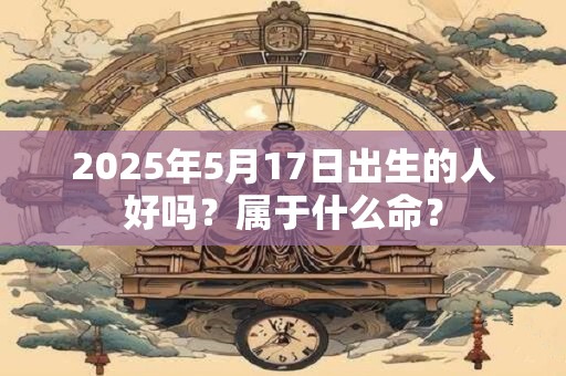 2025年5月17日出生的人好吗?属于什么命? 2025年5月17日出生的人好吗?属于什么命?
