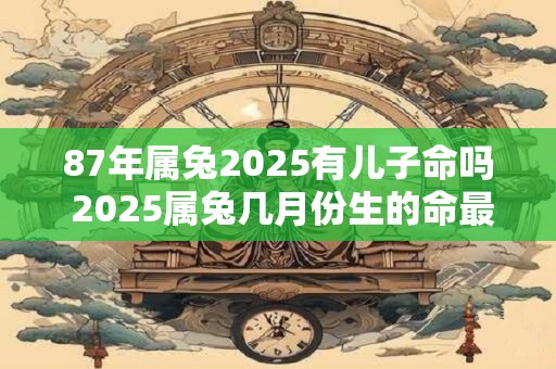 87年属兔2026有儿子命吗 2026属兔几月份生的命最好