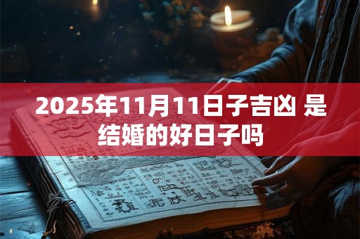 2025年11月11日子吉凶 是结婚的好日子吗