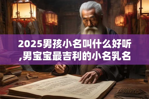 2025男孩小名叫什么好听,男宝宝最吉利的小名乳名