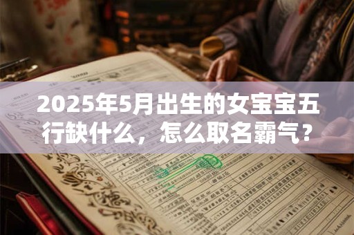 2025年5月出生的女宝宝五行缺什么，怎么取名霸气？