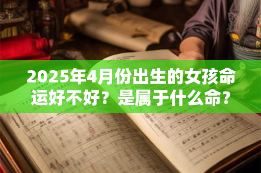 2025年4月份出生的女孩命运好不好?是属于什么命? 2025年4月份出生的女孩命运好不好?是属于什么命?