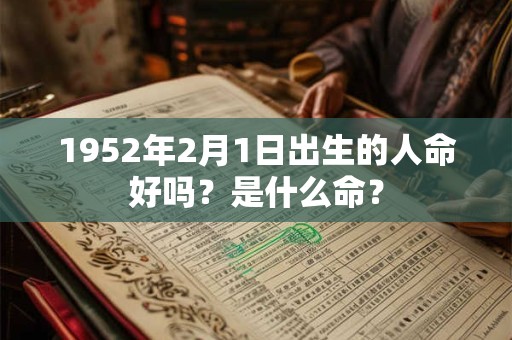 1952年2月1日出生的人命好吗?是什么命? 1952年2月1日出生的人命好吗?是什么命?
