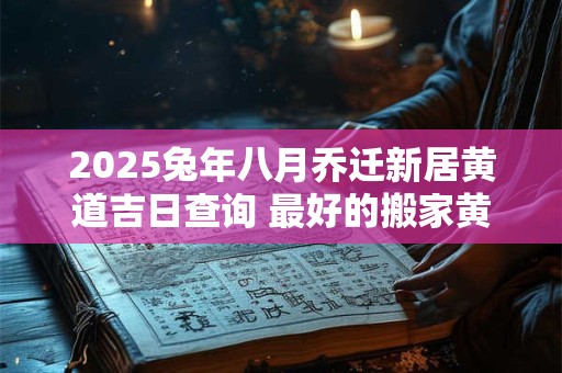 2026兔年八月乔迁新居黄道吉日查询 最好的搬家黄道吉日 2026兔年八月乔迁新居黄道吉日查询 最好的搬家黄道吉日