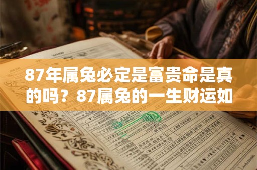 87年属兔必定是富贵命是真的吗？87属兔的一生财运如何？