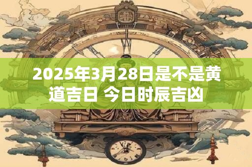 2025年3月28日是不是黄道吉日 今日时辰吉凶