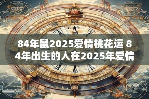 84年鼠2026爱情桃花运 84年出生的人在2026年爱情运势如何
