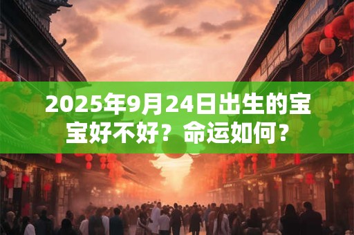 2025年9月24日出生的宝宝好不好?命运如何? 2025年9月24日出生的宝宝好不好?命运如何?