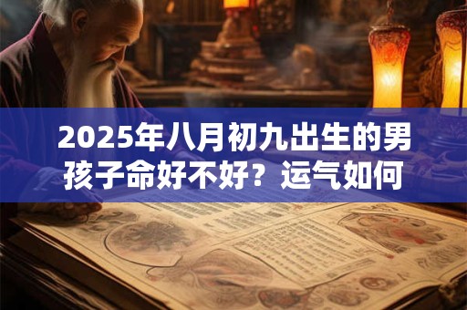 2025年八月初九出生的男孩子命好不好?运气如何 2025年八月初九出生的男孩子命好不好?运气如何