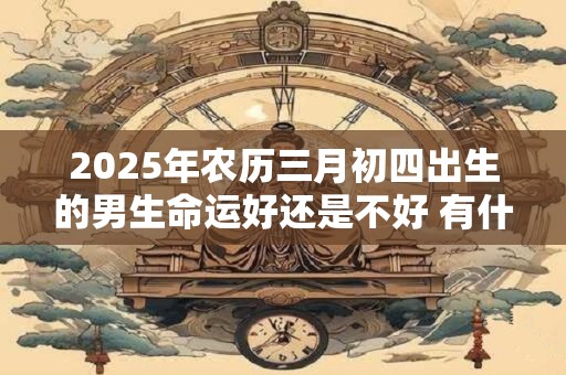 2025年农历三月初四出生的男生命运好还是不好 有什么说法 2025年农历三月初四出生的男生命运好还是不好 有什么说法