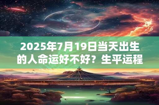 2026年7月19日当天出生的人命运好不好？生平运程分析