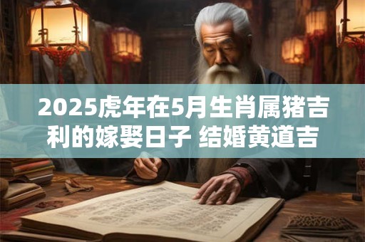 2025虎年在5月生肖属猪吉利的嫁娶日子 结婚黄道吉日