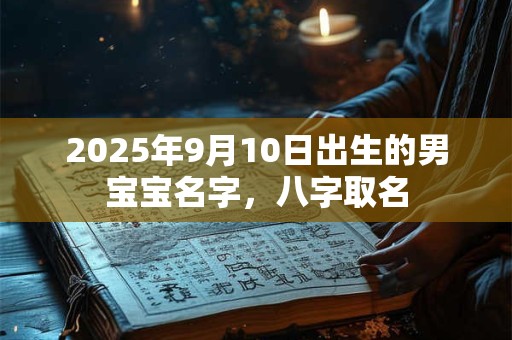 2025年9月10日出生的男宝宝名字，八字取名
