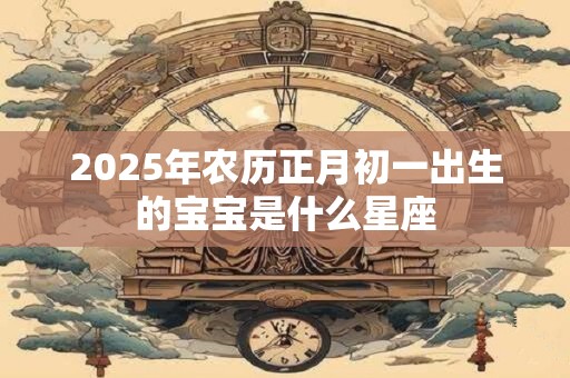 2025年农历正月初一出生的宝宝是什么星座