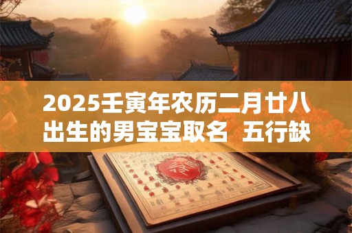 2025壬寅年农历二月廿八出生的男宝宝取名  五行缺啥