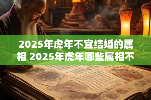 2025年虎年不宜结婚的属相 2025年虎年哪些属相不适合结婚